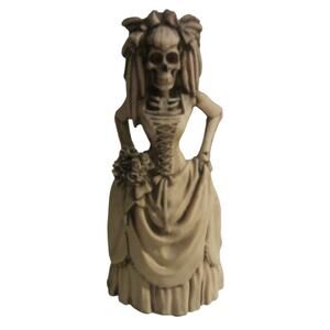 Day of the Dead Catrina Skeleton Bride Figurine Mexico Folk Art Statue